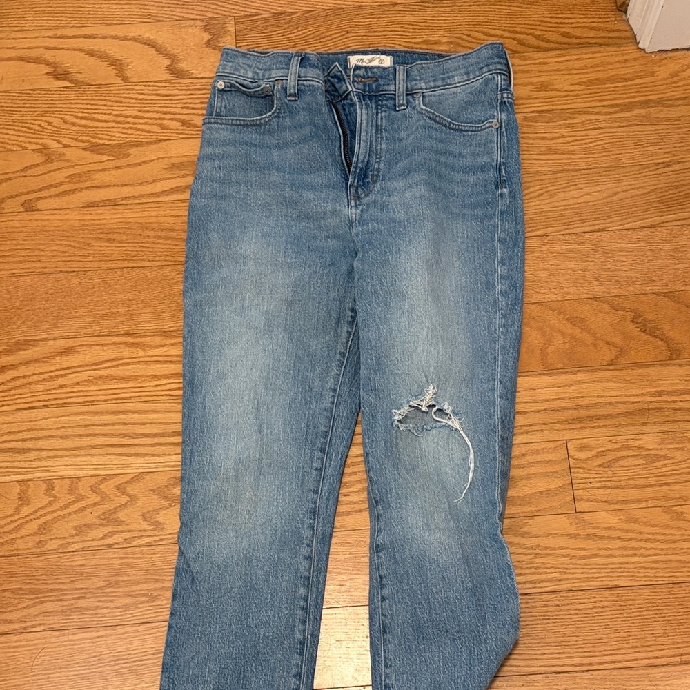 Madewell Blue Straight Leg Jeans